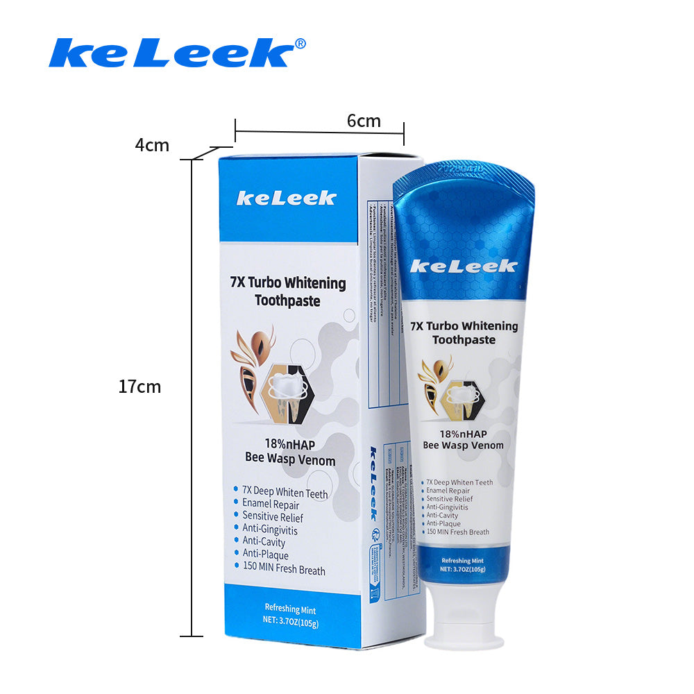 KeLeek 7X Turbo Whitening Toothpaste – 18% nHAP